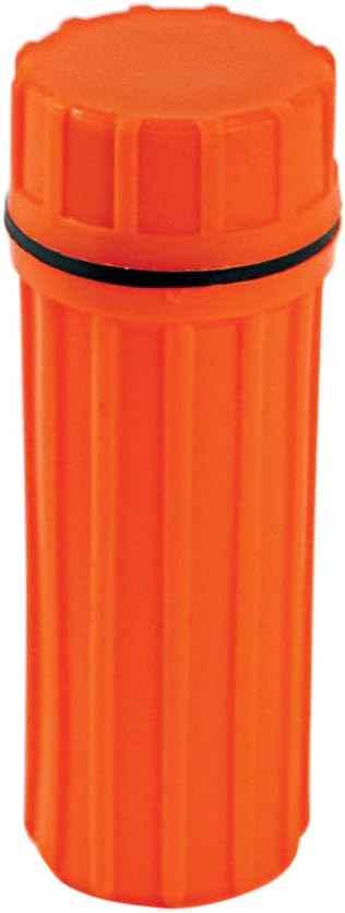 SE 3-in-1 Orange Waterproof Match Storage Box with Signaling Mirror and Firestarter Flint - CCH6-1...