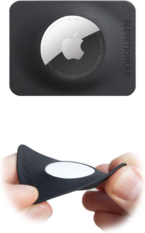 TagVault™ - AirTag Wallet Holder Compact (Single) | Thin & Flexible, Stays Hidden, Patent Pending | Elevation Lab...