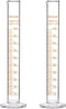 StonyLab 2-Pack 100ml Borosilicate Glass Graduated Cylinder Measuring Cylinder...