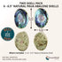 Ocean Shell Studios 6-6.5 inches Supreme Natural Abalone (P?ua) Two Shells for Smudging, Cleansing Home, Meditation, Shell Crafts,Incense Holder, ...
