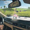 SuperKaKa Cow Print Car Mirror Hanging Accessories,Disco Ball Ornament,Cowboy Hat Charm for Rear View Mirror (Pink)...