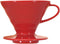 Hario VDCR-02R V60 02 Coffee Dripper Ceramic Red Coffee Drip for 1-4 Cups...