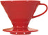 Hario VDCR-02R V60 02 Coffee Dripper Ceramic Red Coffee Drip for 1-4 Cups...