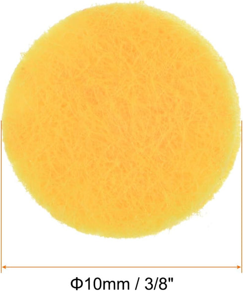 100pcs Round Felt Circles, 10mm 3/8" Pre Cut Felt Craft Pads Non-Woven Mini Felt Fabric Circles for DIY Sewing Handcraft Cut Projects Craft Finish...