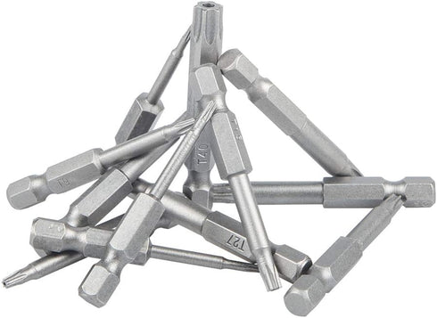 12 Pack Torx Head Screwdriver Bit Set,DanziX 1/4 inch Hex Shank T5-T40 S2 Steel Security Tamper Proof Star 6 Point Screwdriver Tool Kit with 1 Pac...