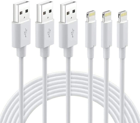 Lightning Cable MFi Certified - iPhone Charger 3Pack 3FT Lightning to USB A Charging Cable Cord Compatible with iPhone 14 13 12 SE 2020 11 Xs Max ...