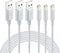 Lightning Cable MFi Certified - iPhone Charger 3Pack 3FT Lightning to USB A Charging Cable Cord Compatible with iPhone 14 13 12 SE 2020 11 Xs Max ...