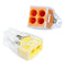 100PCS Push-in Wire Connector 20-12AWG Wire Nuts Splice Terminal- 2Port-50PCS and 4Port-50PCS...