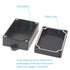 Zulkit Junction Box ABS Plastic Dustproof Waterproof IP65 Universal Electrical Boxes Project Enclosure with Fixed Ear Black 3.94 x 2.68 x 1.57 Inc...