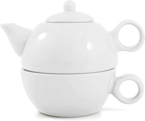 Metropolitan Tea White Ceramic Tea For Me Pot...