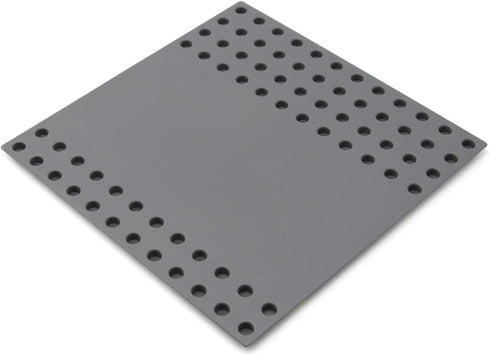 Feleph Road Baseplate for Bigger Size Building Blocks, 12 Studs for 7.5 Inches City Street Base Plate, Stackable Board for Larger Building Blocks ...