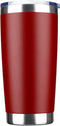 20oz Tumbler Bulk Stainless Steel Vacuum Insulated Tumblers with Lid Double Wall Travel Mug, Durable Powder Coated Coffee Cup, Suitable for Ice Dr...