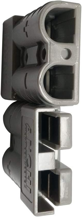 50Amp Power Connector Plug 50A Quick Connect Disconnect 600 V 2 Pairs(4pcs) for 50Amp Battery Connector(6AWG, Grey)...