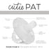 Ryan & Rose Cutie PAT Pacifier Teether (Stage 2, Clear)...
