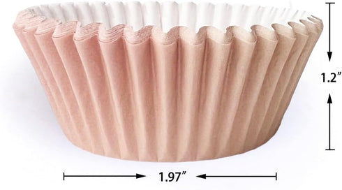 qiqee 300PCS Standard Gradient Cupcake Liners Cupcake Cups 6 Designs Coffee Gradient Cupcake Papers Baking Cups Cupcake Wrappers (Medium Size)...