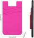 BIAJIYA Card Holder for Back of Phone, Stick-on ID Credit Adhesive Silicone Pouch Wallet Card Sleeve Pocket for All Smartphones...