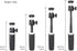 Extension Pole Tripod, Mini Selfie Stick Tripod Stand Handle Grip for Webcam iPhone Samsung Smartphone Gopro DJI Pocket Canon Sony Cameras Vloggin...