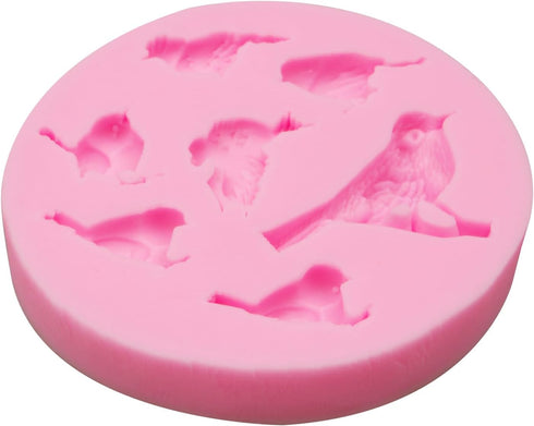 Lovely Bird Silicone Molds 1 Pcs, Sparrow Fondant Mold for Chocolate Cake Decoration Candy Cupcake Topper Cake Polymer Clay Crafts Epoxy Resin...