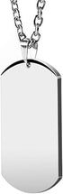 HZMAN Mens High Polishing Stainless Steel Dog Tag Pendant Necklace 22+2 Inch Link Chain...