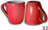 Homvare Porcelain Coffee Mug, Suitable for Both Hot and Cold Beverage Dishwasher and Microwave Safe, 10 oz - 4 Colors - 4 Pack...