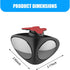 2 PCS Car Blind Spot Mirror, Double-side Rearview Mirror Visible Front Wheel Blind Spot Double Curvature Mirror Double-sided Mirror, Clear Vision ...