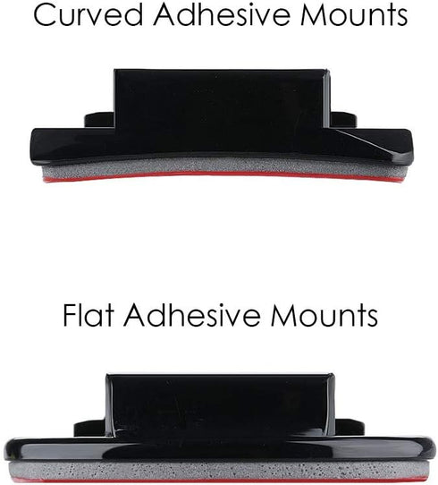 Sametop Helmet Adhesive Sticky Mounts Curved Attachment Flat 3M Mount Compatible with GoPro Hero 12 11 10 Max 9 8 7 6 5 4 Session DJI Osmo Action ...