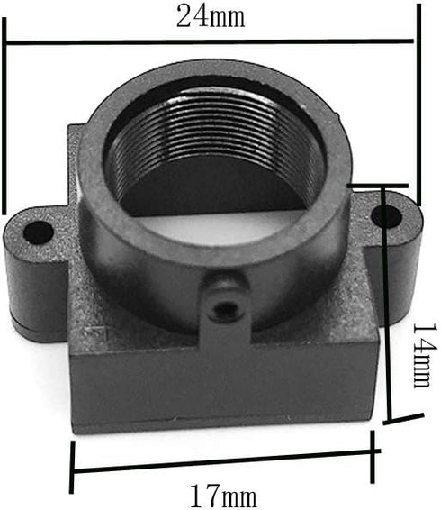 20 Pieces M12 20MM Hole Spacing Interface Plastic CCTV Security Camera Lens Holder Board Lens Holder Board Module Lens Mount Connector, Black...