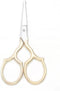 Embroidery Scissors - Stainless Steel Sharp Sewing Shears for DIY Craft, Art Work, Needlework, Cross Stitch (Gold Safety - 3.7 Inch)...