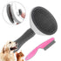 Self Cleaning Slicker Brush - Dog Cat Bunny Pet Grooming Shedding Brush - Easy to Remove Loose Undercoat - Pet Massaging Tool Suitable for Pets wi...
