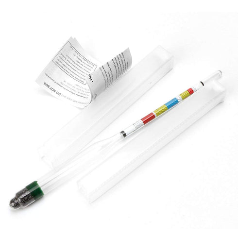 FastRack Triple-Scale Hydrometer - ABV Hydrometer - Specific Gravity Hydrometer to accurately Test ABV and the Specific Gravity of Your Wine, Beer...