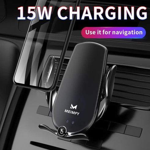 Wireless Car Charger Mount,Auto Clamping Air Vent Phone Holder for Car,New Upgraded Model,15W Qi Fast Charging/Magnetic DC Charging for All Mobile...
