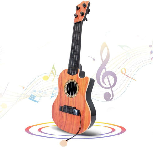 Kids Ukulele Toy Guitar 4 String,17 inch Mini Guitar Children Musical Instruments Educational Kids Toy Guitar for Toddler Beginners Learning Toy f...