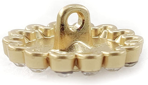 White Enamel Hearts Circle Sewing Shank Buttons 20 Pcs - 18mm, 23/32"...