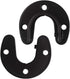 Zip Seven 1-5/16 Shower Closet Rod Holder Set U Shaped Hanging Rod Flange Socket Heavy Duty Curtain Pole Bracket Supports Stainless Steel Matte Bl...