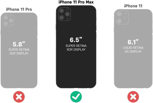 LifeProof NEXT SERIES Case for iPhone 11 Pro Max - BLACK CRYSTAL (CLEAR/BLACK)...