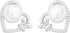 Lavencious CZ and Pearl Heart and Butterfly Shape Pendant Necklace and Cluster Earrings Jewelry Set for Women...