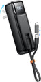 Small Portable Charger with Foldable Wall Plug 5000mAh,22.5W Fast Charging Power Bank Built in USB-C Cable,Mini External Battery Pack with LED Dis...