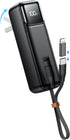 Small Portable Charger with Foldable Wall Plug 5000mAh,22.5W Fast Charging Power Bank Built in USB-C Cable,Mini External Battery Pack with LED Dis...