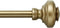 MODE Simplicity Collection 5/8" Diameter Curtain Rod Set with Doorknob Curtain Rod Finials and Steel Wall Mounted Adjustable Curtain Rod, Fits 32”...