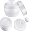 2 Sets Body Powder Container After Bath Baby Powder Case Fluffy Puff Kit Baby Body Care Powder Box Cosmetic Bath Powder Container Puff with a Larg...