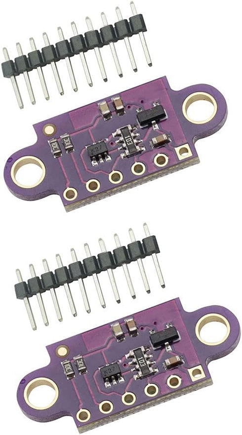 2PCS VL53L0X Time of Flight(TOF) Ranging Measurements Sensor Breakout 940nm Laser Fast Accurate Distance Ranging Module I2C IIC...