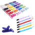24pcs/Pack 1" 25mm Plastic Pacifier Clips/Suspender Clips Dummy Pacifier Holder for Teether/Binky/Paci/Bib/Toy Holder Clip Mix 24 Colors...