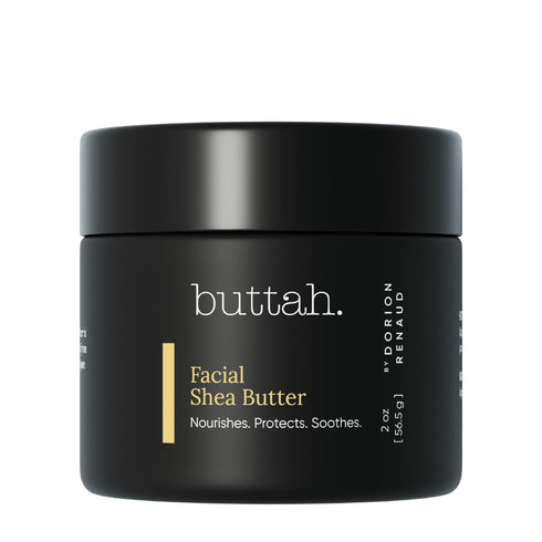 Buttah Skin Facial Shea Butter 2oz - Organic Whipped Virgin Raw Moisturizer for All Skin Tones - Hydrating & Natural...