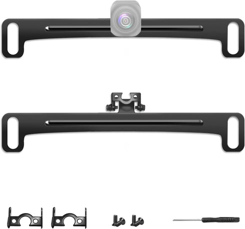 Back Up Camera License Plate Mount,(2PCS)PixelMan Universal Metal Backup Camera Mount,Back Camera Rear Cam Holder,Automotive Dash Cam Rear View Ca...