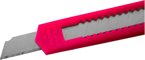 5 Bulk Small Neon Pink Utility Knife Box Cutters Snap Off Blade (9MM)...