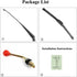 15.7" UTV Manual Windshield Wiper for Polaris Ranger RZR Can Am,Hisun,CFMOTO,Hand Operated Wiper Blades Assembly Instruction Included...