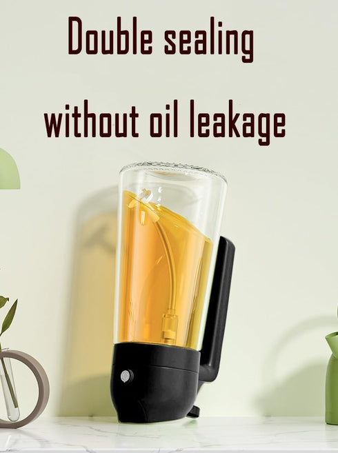 Oil Sprayer for Cooking,2 in 1 Olive Oil Dispenser and Oil Sprayer 470ml Olive Oil Spritzer,Oil Sprayer for Air Fryer, Salad,BBQ,Roasting-Black...