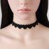 Vintage Punk Black Love Peach Heart Lace Velvet Choker Necklaces Peach Satin Short Collar Heart Leather Collette for Women Girls Lolita Jewelry...