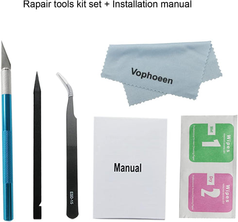 3PCS OEM Original Back Rear Camera Glass Lens Replacement for Samsung Galaxy Z Fold 5 with Preinstalled Adhesive and Phone Repair Toolkit Set + In...