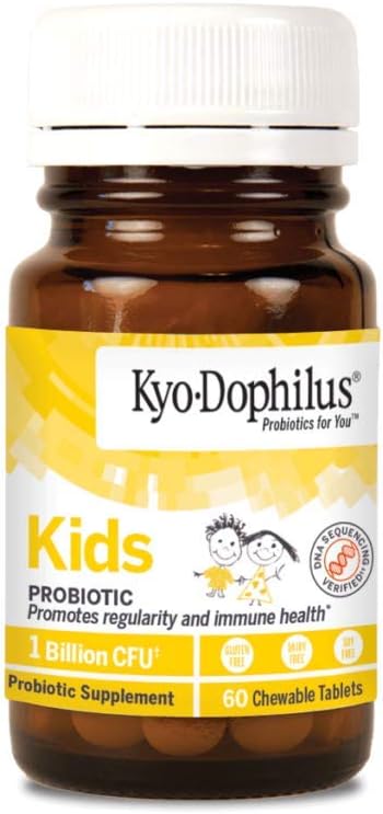 Kyo-Dophilius Kids Probiotic, Promotes Regularity and Immune Health*, 60 tablets (Packaging may vary)...